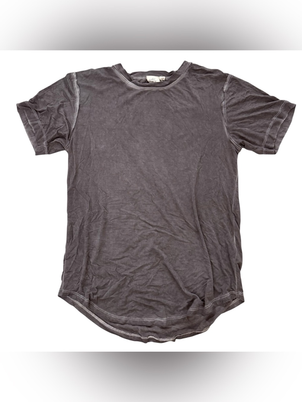 White Crow, Women’s Short Sleeve Crew Neck T-Shirt - Charcoal. Size small.